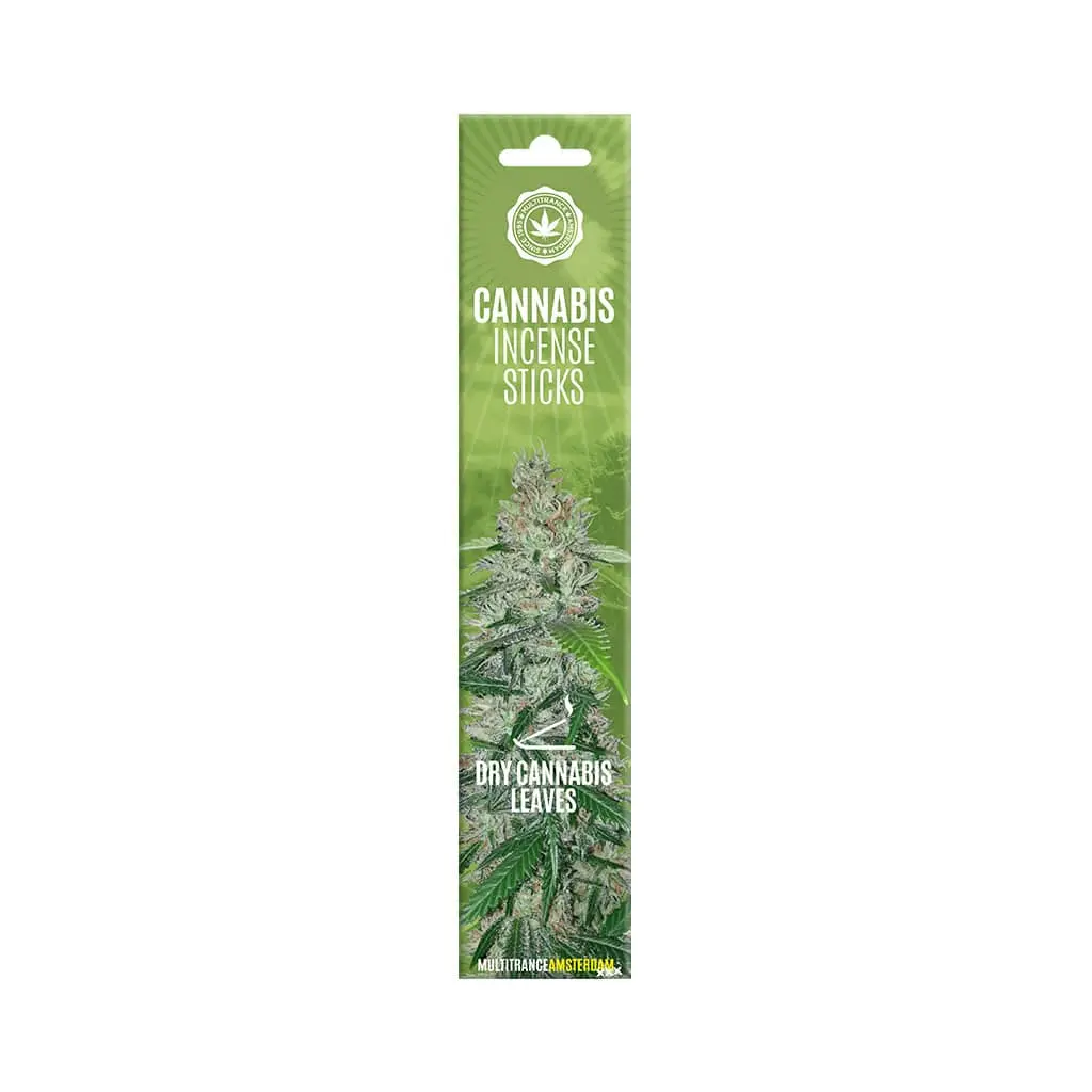 Cannabis Incense Sticks – Dry Cannabis Leaf Scent (15 Sticks per Pack)