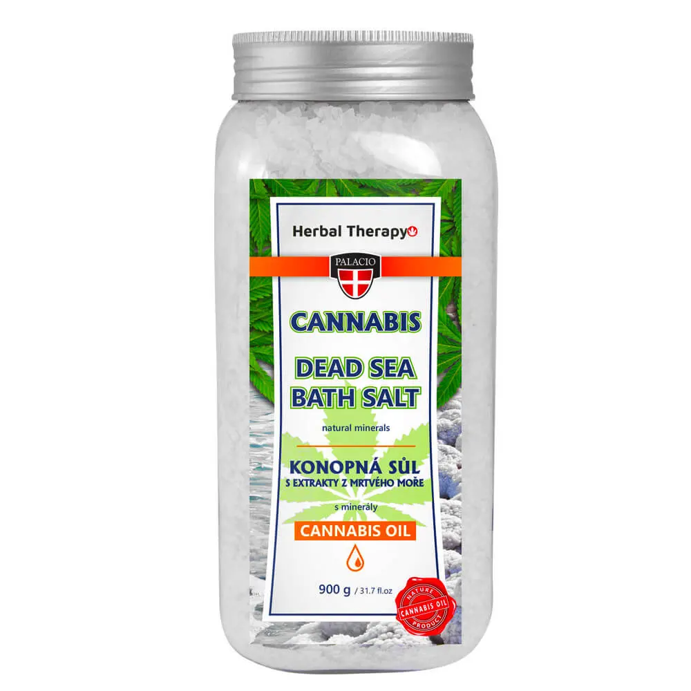 Palacio Cannabis Dead Sea Bath Salt – Revitalise & Rejuvenate Naturally (900g)