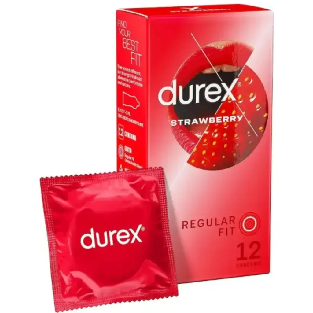 Durex Strawberry Condoms (12 Pack)