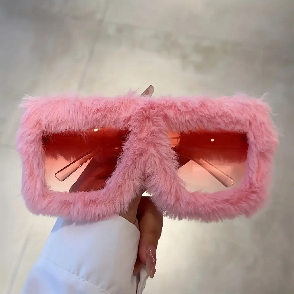 Y2K Oversized Plush Glasses