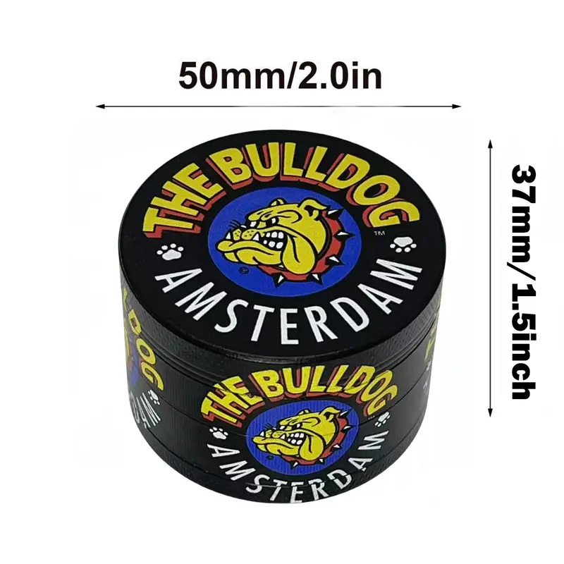 Bulldog 4-Part Grinder Black (50mm)