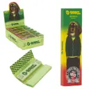 G-Rollz | Pets Rock 'Reggae' Green Hemp - 50 KS Slim Papers + Tips 