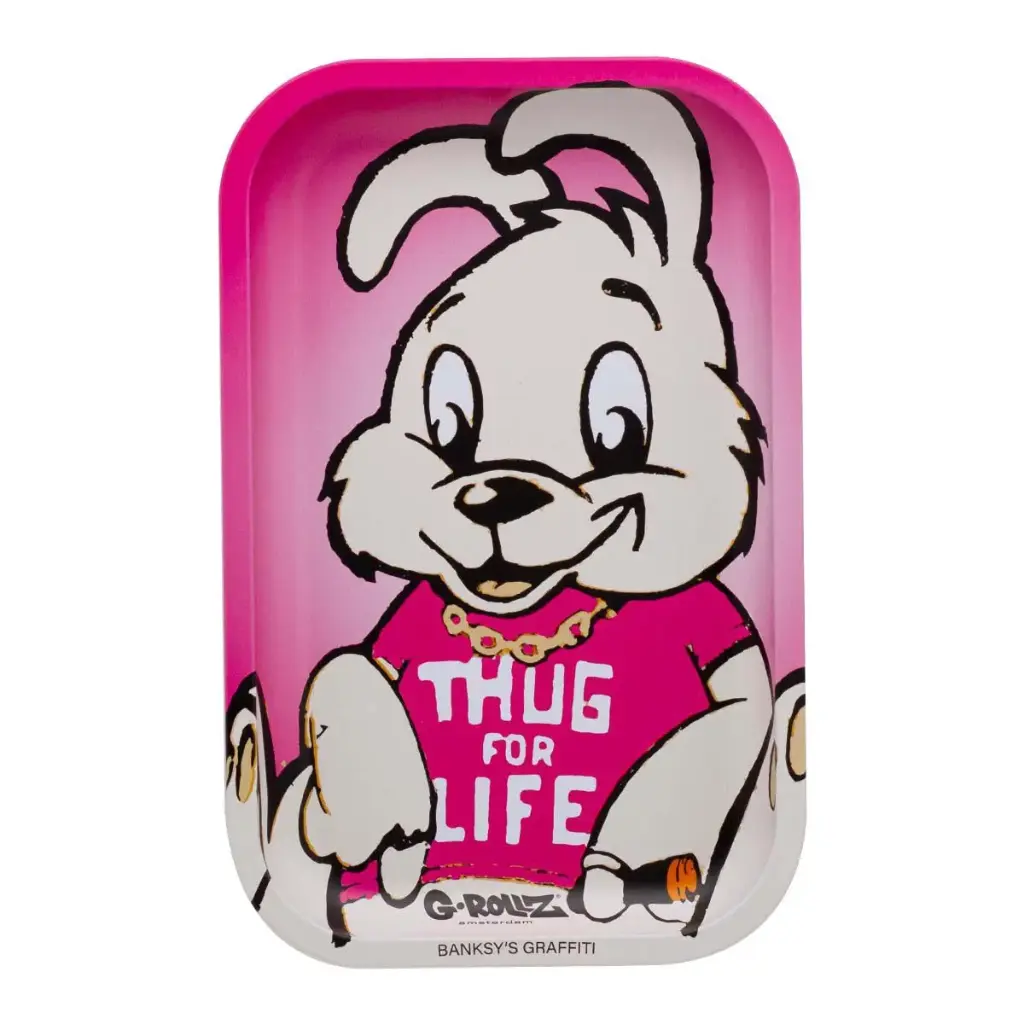 G-Rollz | Banksy's Graffiti 'Thug for Life' Medium Tray (17.5cm x 27.5 cm)