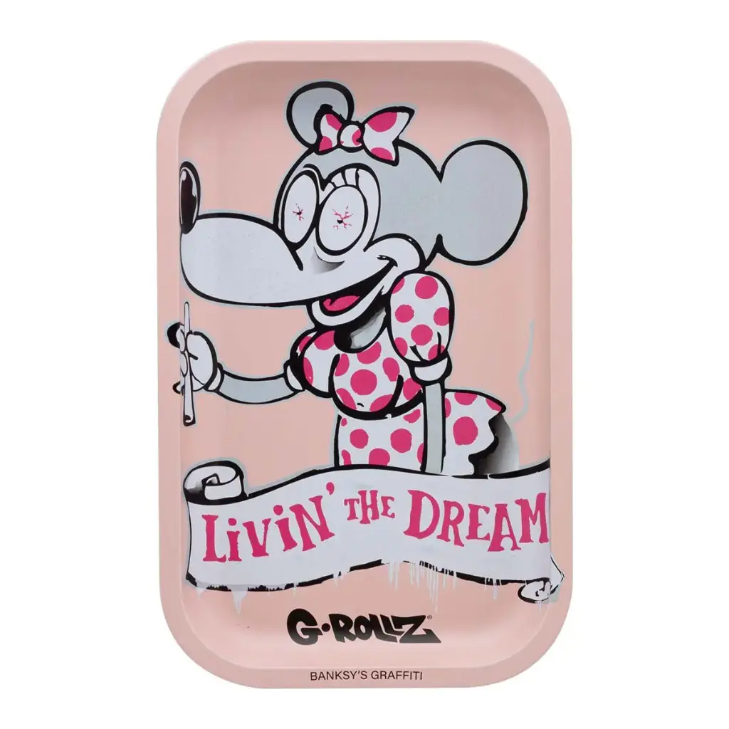 G-Rollz | Banksy's Graffiti 'Livin' the Dream' Medium Tray 17.5 x 27.5cm
