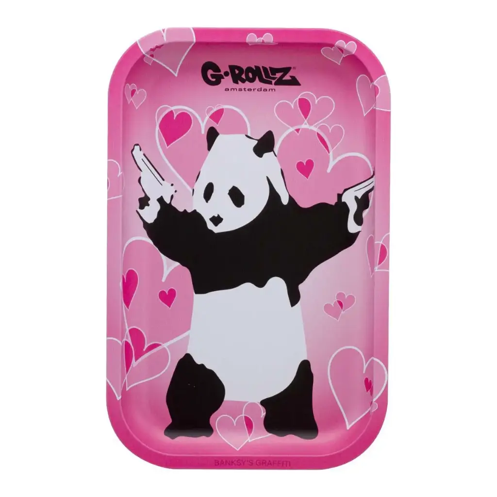 G-Rollz | Banksy's Graffiti 'Panda Gunnin' Medium Tray (17.5cm x 27.5cm)