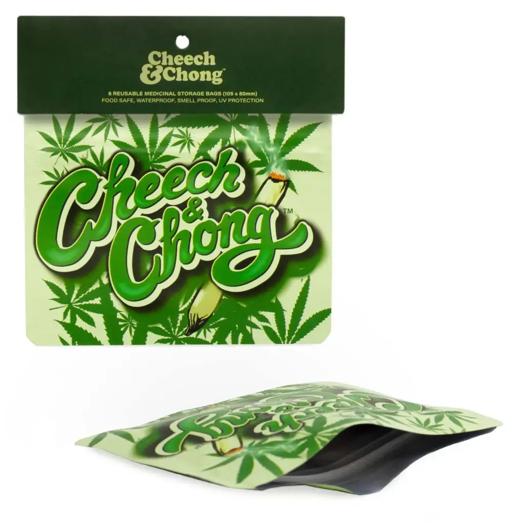 G-Rollz | Cheech & Chong 'Camo' 105x80mm Smellproof Bag - 8pcs in Display