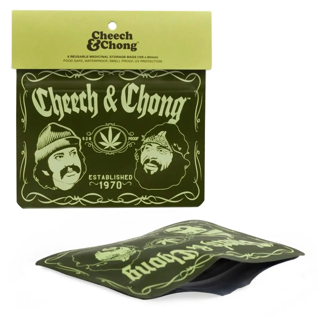 G-Rollz | Cheech & Chong 'Greatest Hits'  Smell Proof Bags (105mm x 80mm)