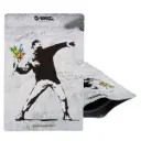 G-Rollz | Banksy's Graffiti 'Flower Thrower' Smell Proof Bags (150mm x 200mm)
