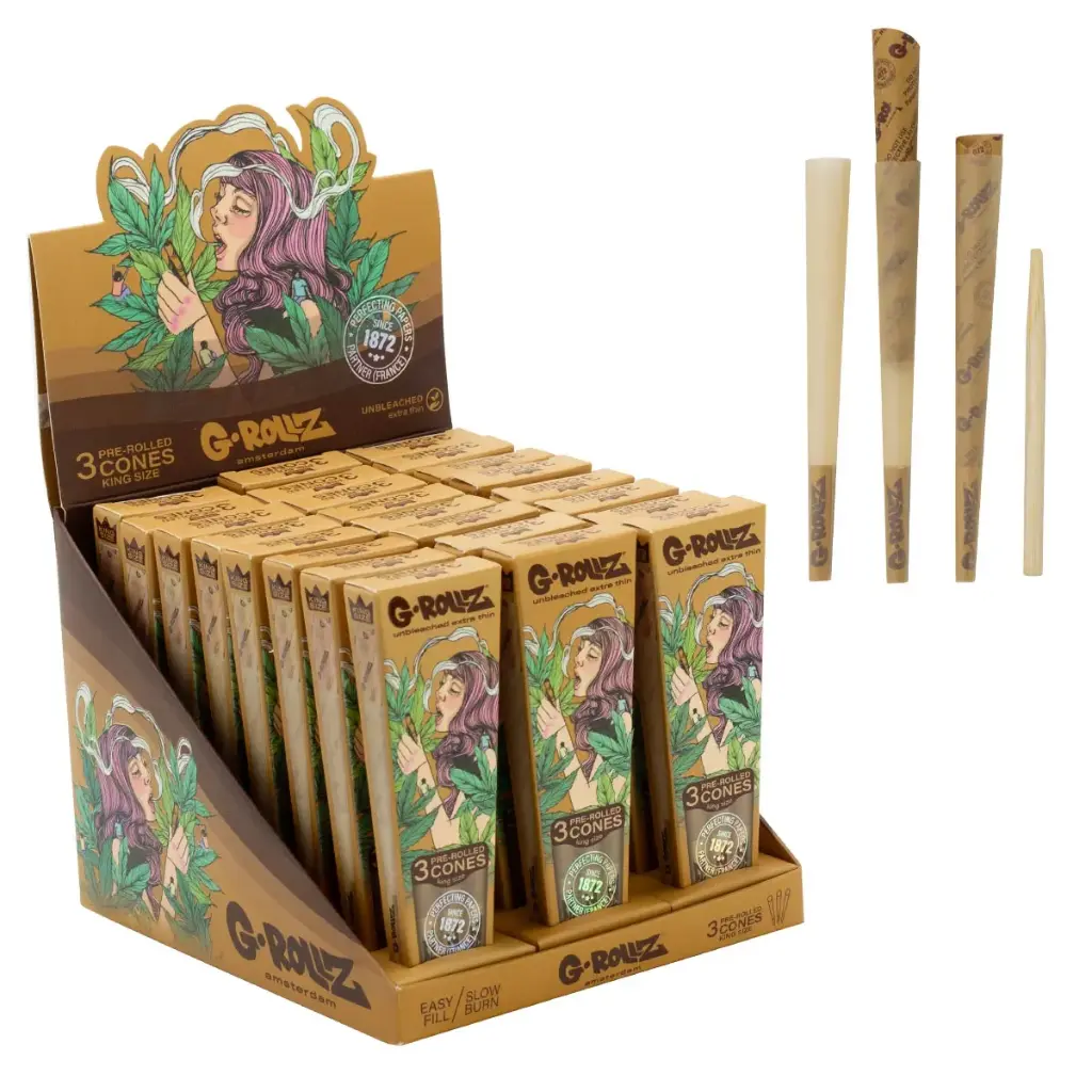 G-Rollz | Collector 'Colossal Dream' Organic Green Hemp - 3 KS Cones 