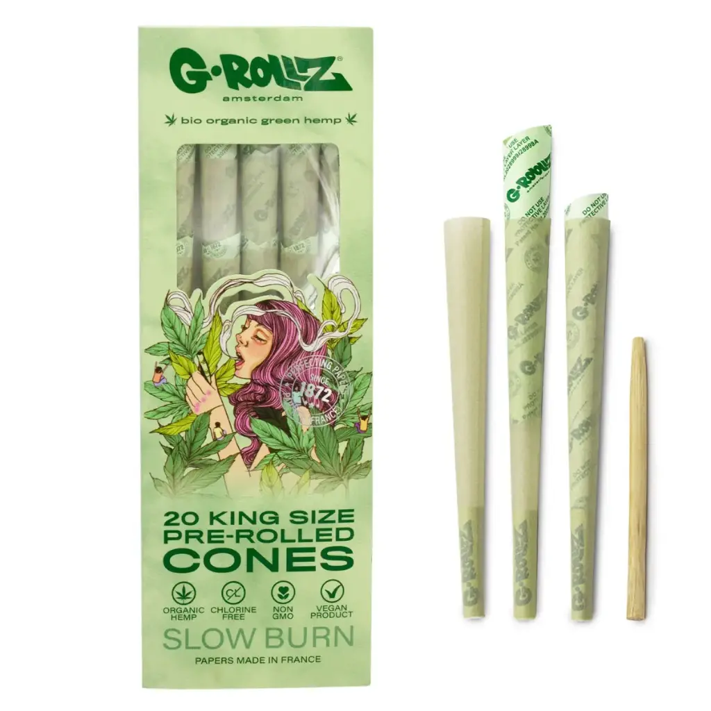 G-Rollz | Collector 'Colossal Dream' Organic Green Hemp - 20 KS Cones