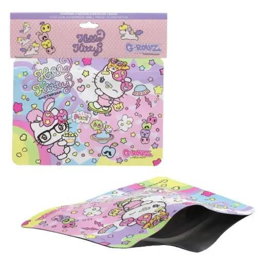 [HK4035E] G-Rollz | Hello Kitty 'Harajuku' 105x80 mm Foodsafe Storage Supplement Pouch - 8pcs in Display