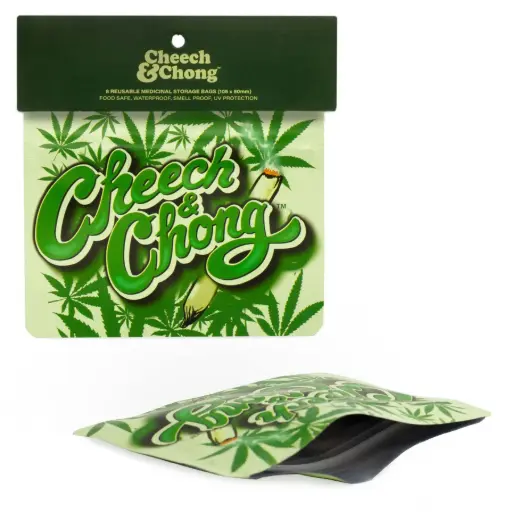 [CC4035A] G-Rollz | Cheech & Chong 'Camo' 105x80mm Smellproof Bag - 8pcs in Display