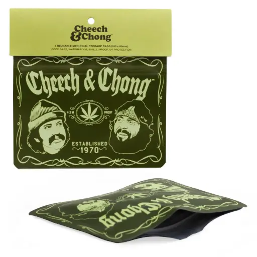 [CC4035D] G-Rollz | Cheech & Chong 'Greatest Hits' 105x80mm Smellproof Bag - 8pcs in Display