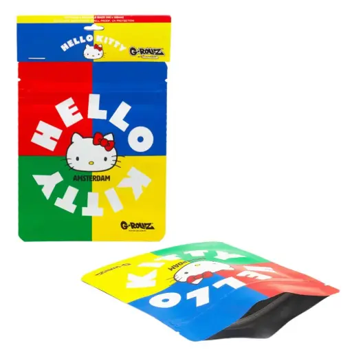 [HK4040H] G-Rollz | Hello Kitty 'Retro Classic' 100x125 mm Foodsafe Storage Supplement Pouch - 8pcs in Pack