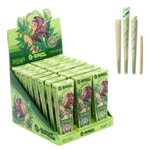 [GR1151KA-DIS] G-Rollz | Collector 'Colossal Dream' Unbleached - 3 KS Cones (24 Packs Display)