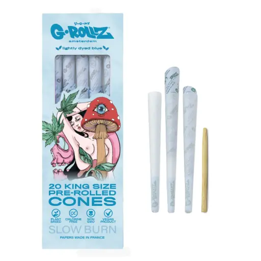 [GR1435K-A] G-Rollz | Collector 'Naked Shroom' Blue - 20 KS Cones