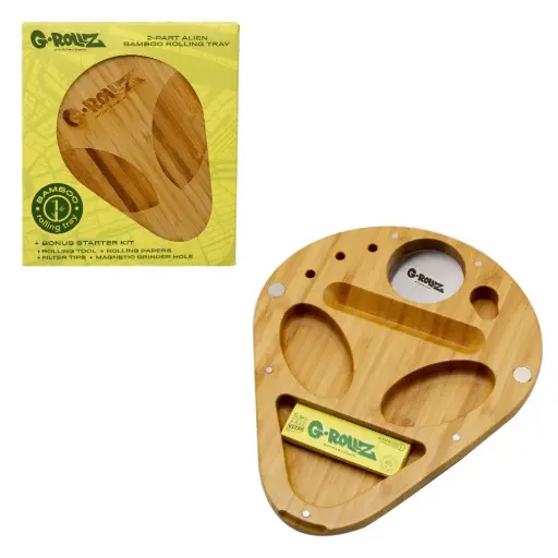 [GR03206A] G-Rollz | Alien Bamboo Tray 19x23cm