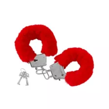 Furry Cuffs – Red