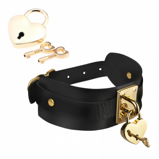 Kinky Black/Gold Collar