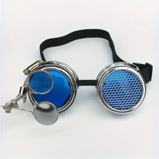 Retro Steampunk Colourful Kaleidoscope Glasses 
