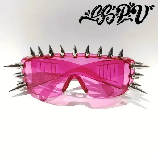 Pink Oversized Stud Glasses
