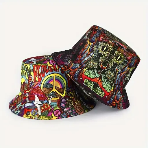 Graffiti Y2K Bucket Hat