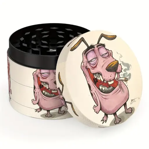 Zinc Alloy 4-Layer Cartoon Pattern Metal Grinder
