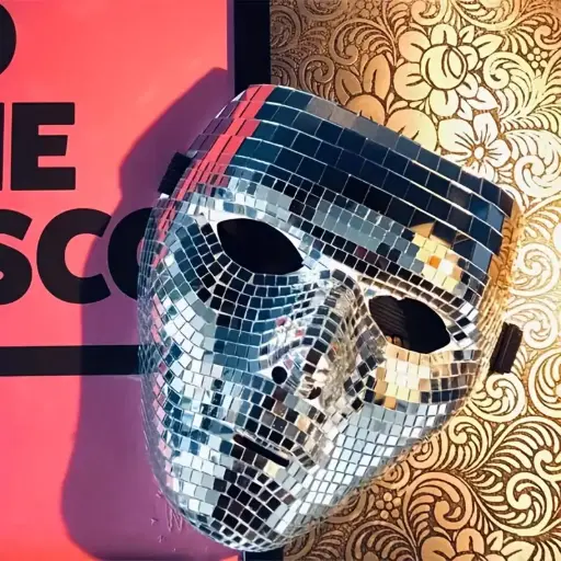 Handmade Disco Mirror Party Masks 
