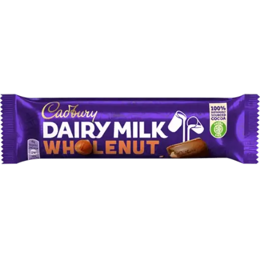 Cadbury Dairy Milk 6 Cube Bar Wholenut