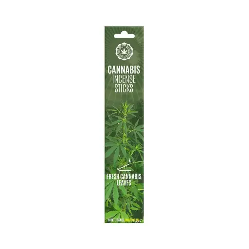Cannabis Incense Sticks – Fresh Cannabis Leaf Scent (15 Sticks per Pack)

