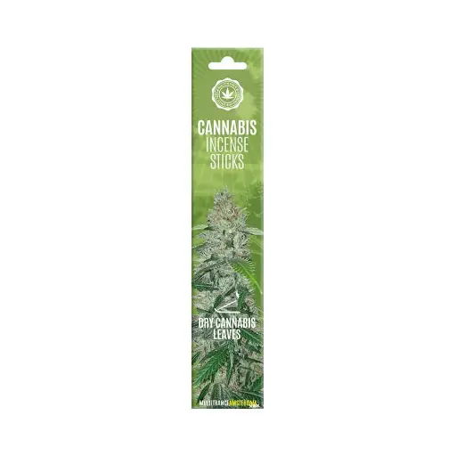 Cannabis Incense Sticks – Dry Cannabis Leaf Scent (15 Sticks per Pack)