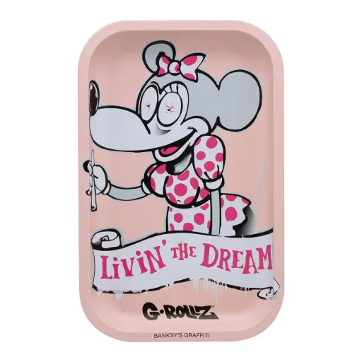 G-Rollz | Banksy's Graffiti 'Livin' the Dream' Medium Tray 17.5 x 27.5cm