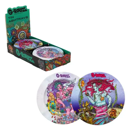 [GR3401-DIS1] G-Rollz | Ashtray 'Canna Bath' Display Set 20pcs - Dia: 13.5cm
