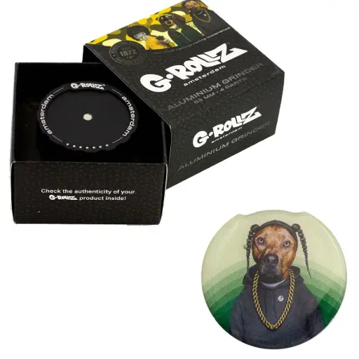 [PR4201H-S] G-Rollz | Pets Rock 'Rap' 4part Grinder - 53mm - 6pc In Display